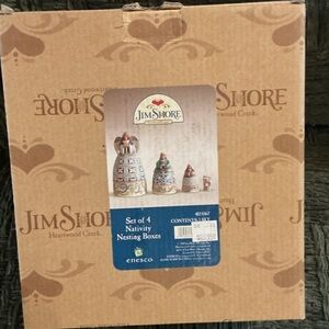 Jim Shore Nativity Nesting Boxes - Elegant Multicolor Set